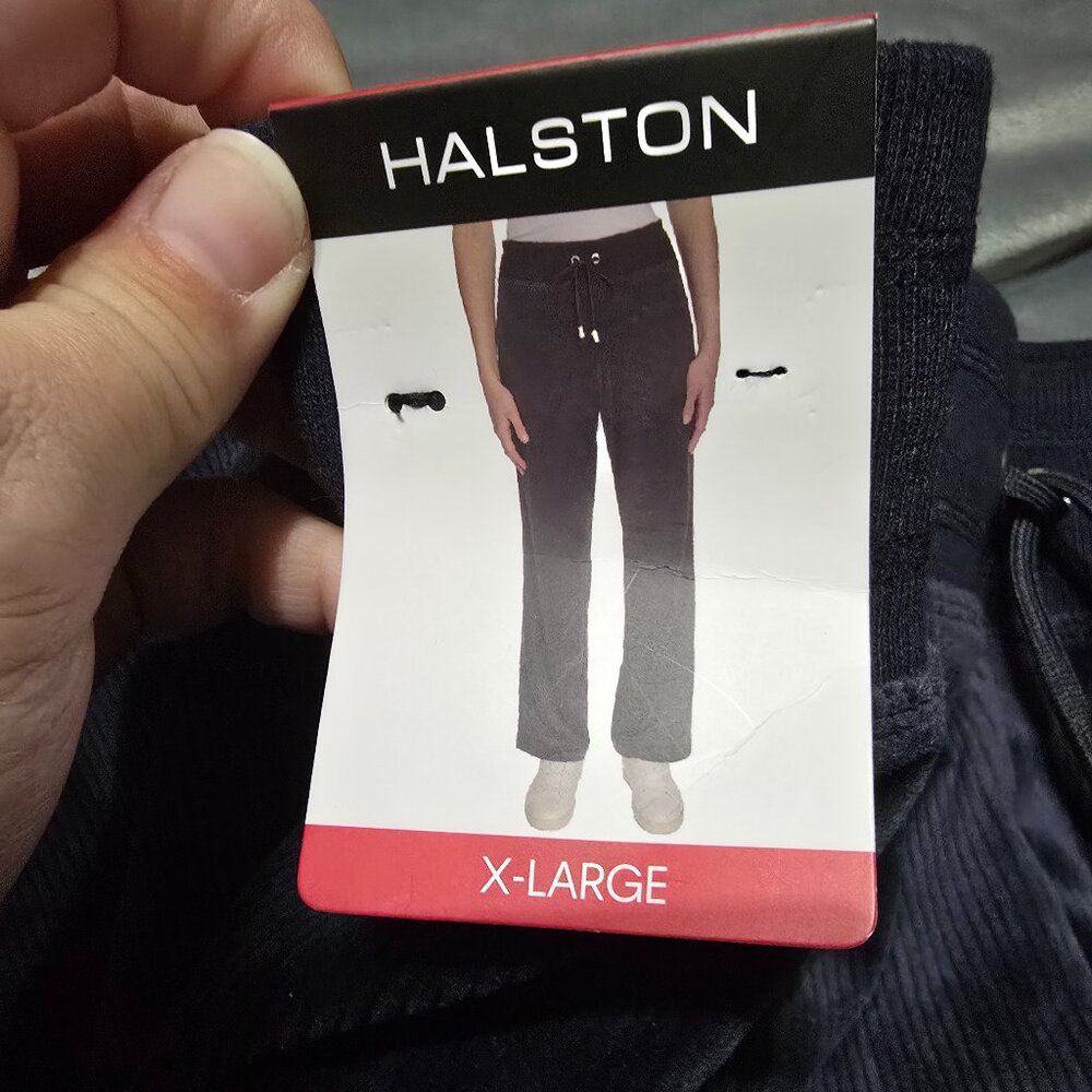 Women's - Navy Blue Halston Pants - XL